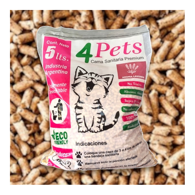 4Pets Cama Sanitaria Premium - Lavanda