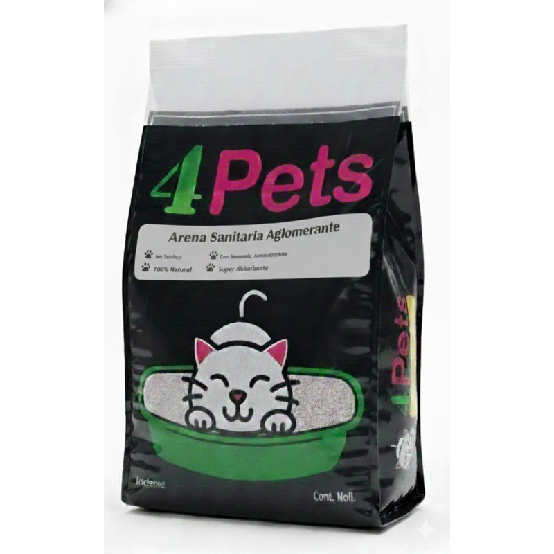 Arena sanitaria aglomerante