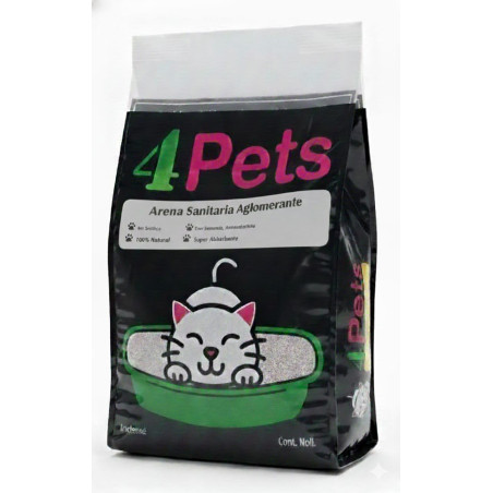 Arena sanitaria aglomerante