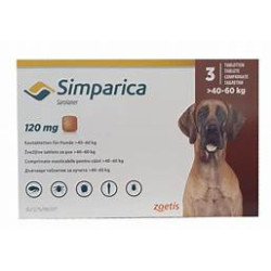 SIMPARICA 120 mg. - 40 a 60 kg.